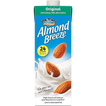 Blue Diamond Almond Breeze Almond Milk Original 1ltr - 2 Pack