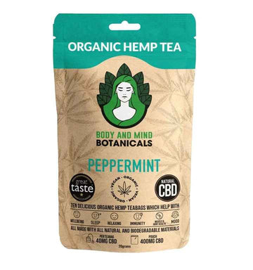 Body & Mind Organic CBD Hemp Tea - Original Teabags 400mg 10 Teabags