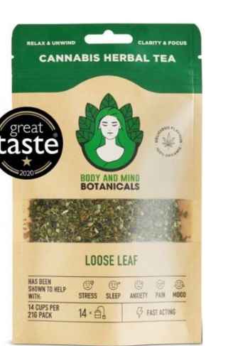 Body & Mind Organic Loose Leaf Hemp Tea - 560mg CBD