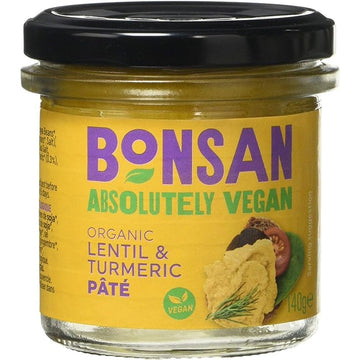 Bonsan Bonsan Organic Vegan Lentil & Turmeric Pate 140g - 2 Pack