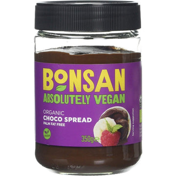 Bonsan Bonsan Organic Plain Choco Spread Vegan 350g - 6 Pack