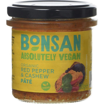 Bonsan Organic Cashew Bell Pepper Pate 130g - 6 Pack