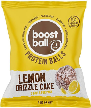 Boostball Lemon Drizzle Cake Protein Ball 42g  - 12 Pack