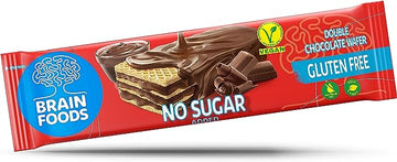 Brain Foods Double Chocolate Wafer 40g  - 12 Pack