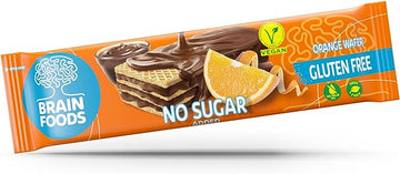 Brain Foods Orange Wafer 40g  - 12 Pack
