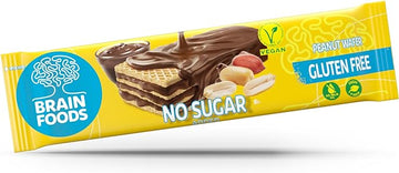 Brain Foods Peanut Wafer 40g - 12 Pack