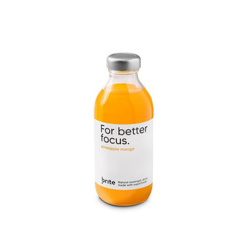 Brite Drinks Brite For Better Focus - Pineapple Mango Bottle - 12 Pack