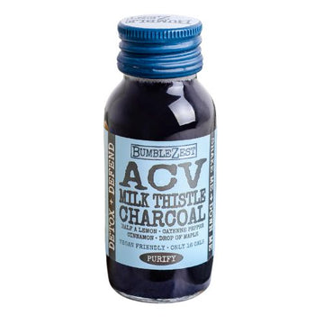 BUMBLEZEST ACV MilkThistle & Activated Charcoal health shot 60ml - 20 Pack