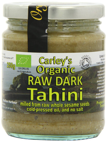 Carley's Organic Raw DARK Tahini (ft sesame oil) 250g