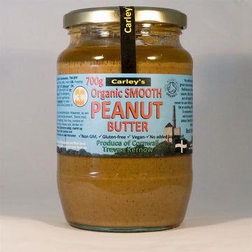 Carley's Organic SMOOTH 100% Peanut Butter 700g