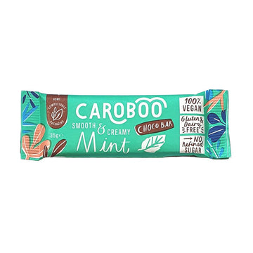 Caroboo Smooth & Creamy Mint Carob Bar 35g - 20 Pack
