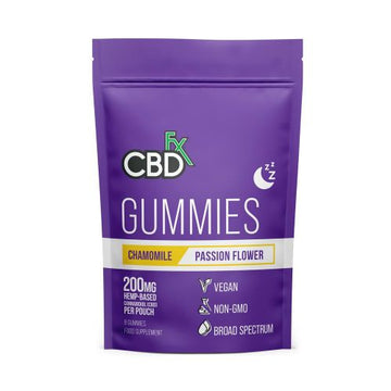 CBDfx CBDfx CBD Passionflower & Chamomile Gummies 8ct pouch 200mg