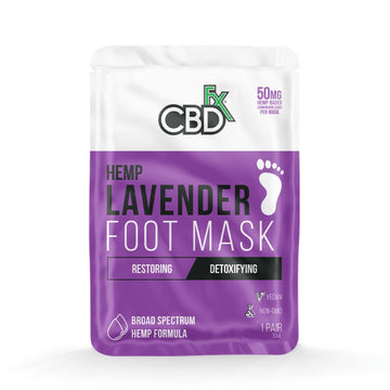 CBDfx CBDfx Foot Mask Lavender 50mg - 5 Pack