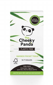 Cheeky Panda 100% Bamboo Plastic Free Pocket Tissues - 12 Pack
