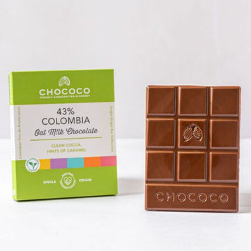 Chococo 43% Single Origin Colombian OatM!lk Chocolate Bar 75g - 2 Pack