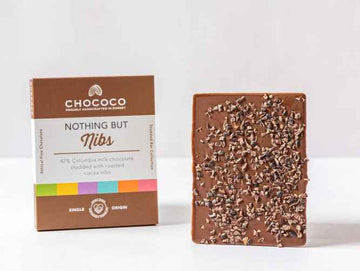 Chococo 47% Colombia Milk Bar with Cacao Nibs 75g - 2 Pack