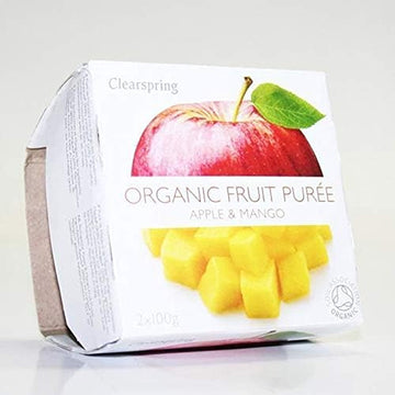 Clearspring Organic Fruit Puree Apple/Mango (2x100g)