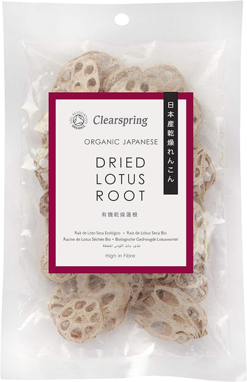 Clearspring Organic Japanese Dried Lotus Root Slices 30g