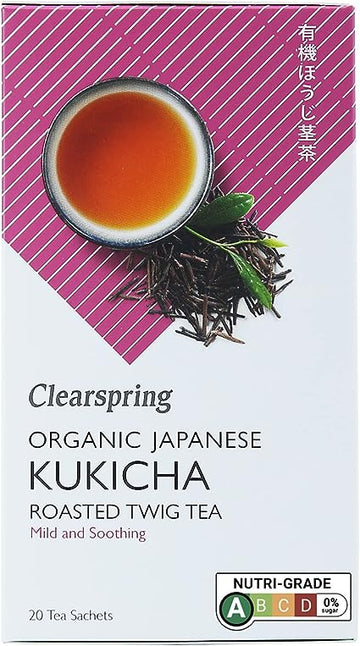 Clearspring Organic Japanese Kukicha Roasted Twig Tea - 20 bags