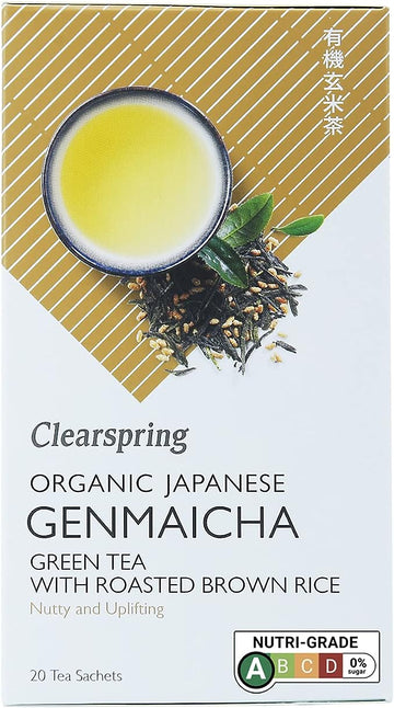 Clearspring Organic Japanese Genmaicha Green 20 bags