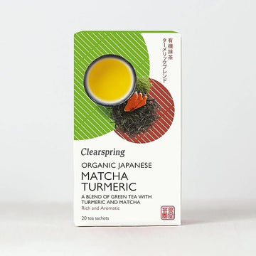 Clearspring Organic Japanese Matcha Turmeric 20 Teabags