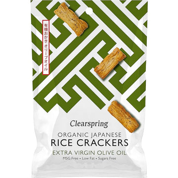 Clearspring Organic Rice Cracker Olive Oil & Sea Salt 50g