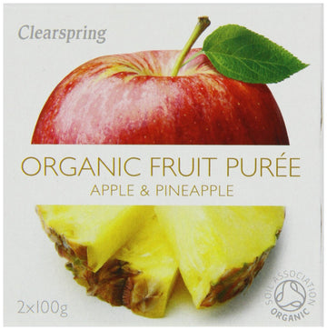 Clearspring Organic Fruit Puree Apple/Pineapple (2x100g)