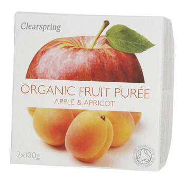 Clearspring Organic Fruit Puree Apple/Apricot (2x100g)