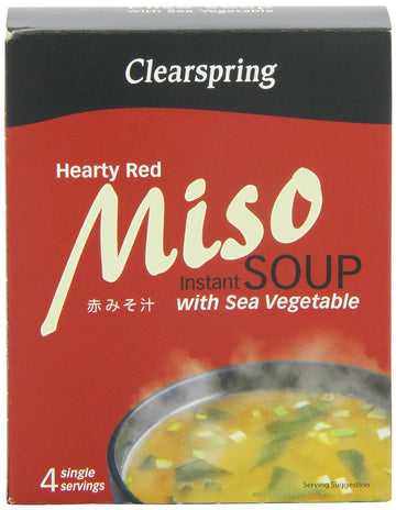 Clearspring Instant Miso Soup Hearty Red with Sea Vegetable 40g