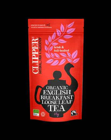 Clipper Fairtrade Organic Loose Leaf English Breakfast Tea 80g  - 6 Pack