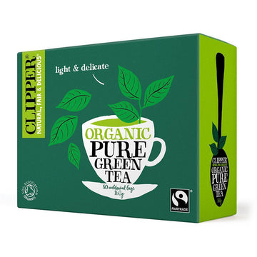Clipper Clipper Fairtrade Organic Pure Green 80 Tea bags