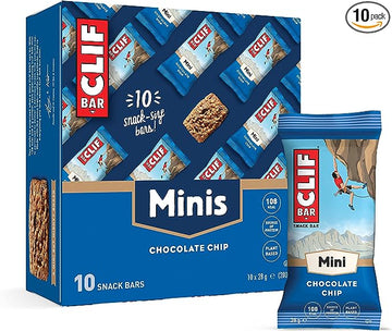Clif Bar The Ultimate Snack Bar - Mini Chocolate Chip Bar 28g  - 10 Pack
