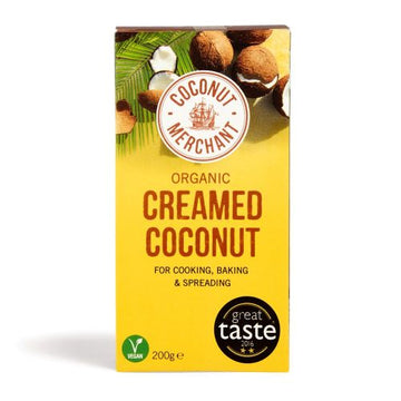 Coconut Merchant Organic Creamed Coconut Block 200g - 2 Pack