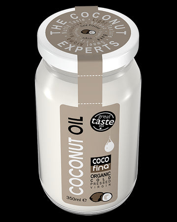 Cocofina Organic Coconut Oil in 350ml Glass Jar