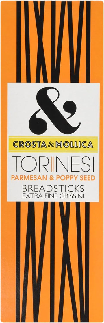 Crosta and Mollica Parmesan & Poppyseed Torinesi 120g - 3 Pack