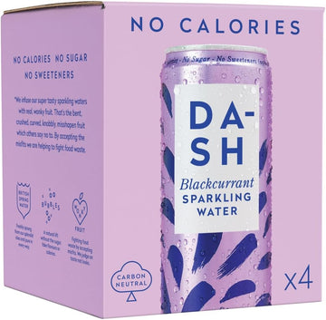 Dash Dash Water Sparkling Blackcurrant 4pck x 300ml