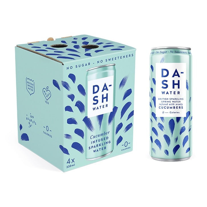 Dasdash Dash Dash Water Sparkling Cucumber 330ml - 6 Pack