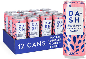 Dash Dash Water Sparkling Raspberry 330ml - 12 Pack