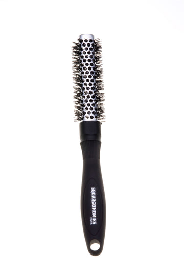 Denman Square Barrel Crimped Bristle Styling Gentle Hair Brush 20mm