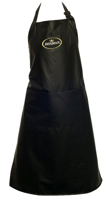 Denman Black Polyester Apron lamnated with polyurethane