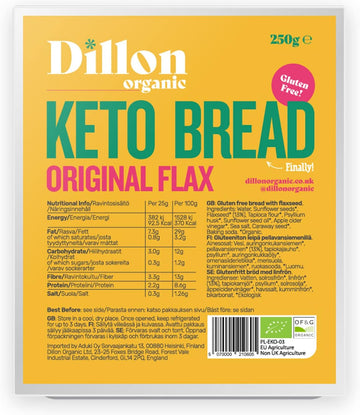 Dillon Organic Original Flax Keto Bread 250g