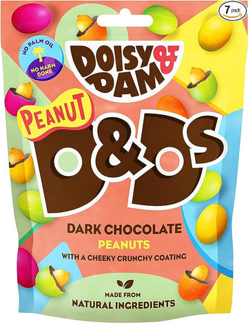 Doisy & Dam Doisy & Dam Dark Chocolate Peanuts 80g  - 7 Pack