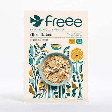 Doves Farm Gluten Free Organic Fibre Flakes 375g - 5 Pack