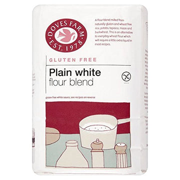 Doves Farm Gluten Free Plain White Flour 1kg - 5 Pack