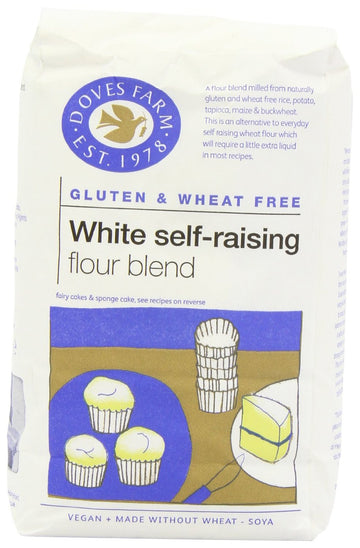 Doves Farm Gluten Free Self Raising White Flour 1kg - 5 Pack
