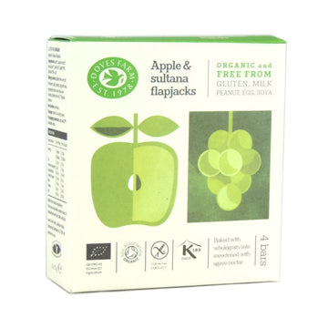Doves Farm Org GF Apple & Sultana Flapjack 4 x 35g - 7 Pack
