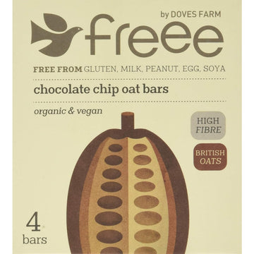 Doves Farm Org GF Choc Chip Flapjack 4 x 35g - 7 Pack