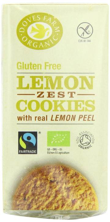Doves Farm A baked gluten free cookie made with whole lemon - 12 Pack