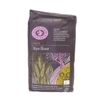 Doves Farm White Rye Flour Organic 1kg - 5 Pack