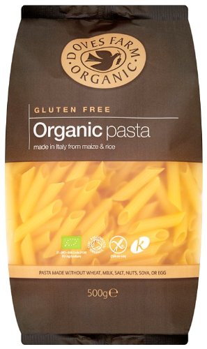 Doves Farm Gluten Free Organic Maize & Rice Penne 500g - 4 Pack